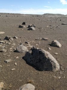 Mars analog sampling site in Iceland.